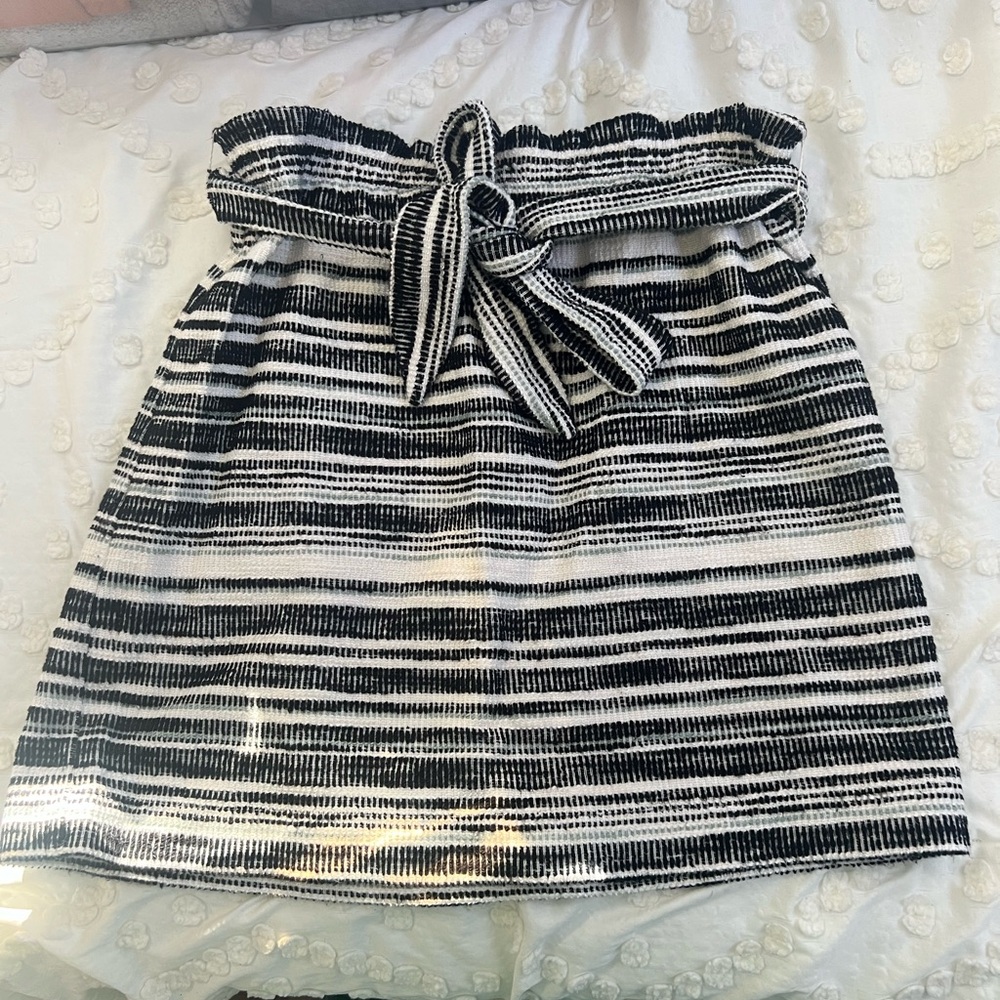 Striped Black and White Skirt